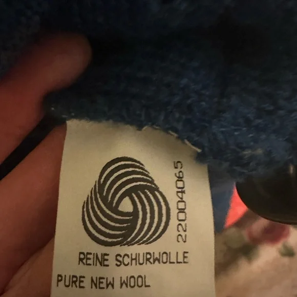 Dark Cerulean Women's Cardigan Sweater - Picture 2 of 3